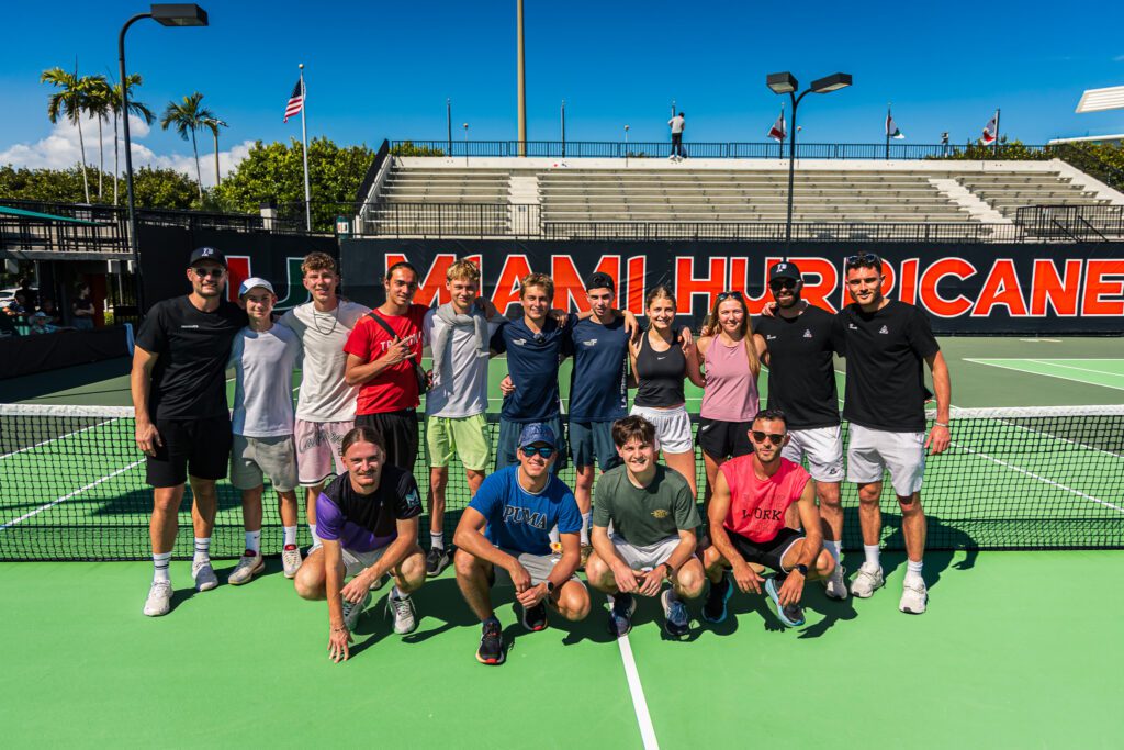 Group photo from the 2026 Florida Tennis Roadtrip, the previous ProcessUS tennis trip