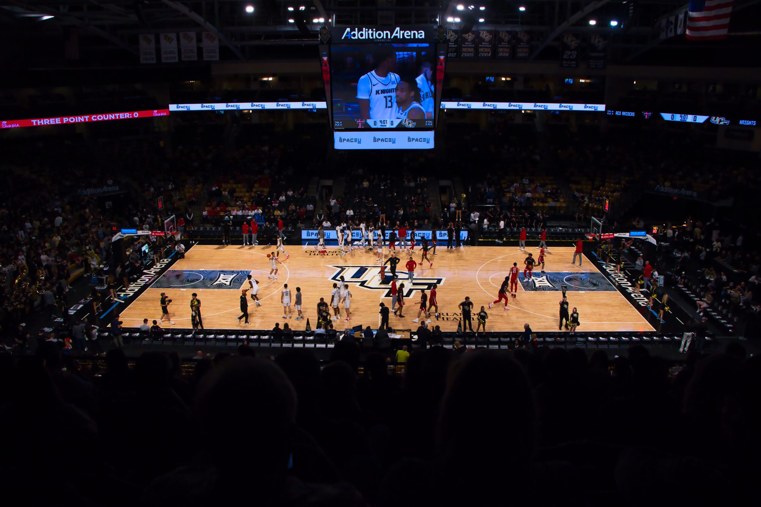 Match de basketball universitaire NCAA aux États-Unis